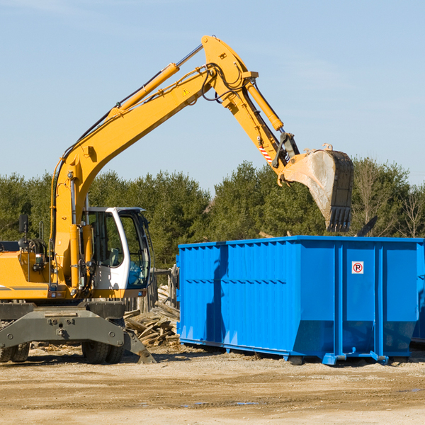 what size residential dumpster rentals are available in Cowgill MO